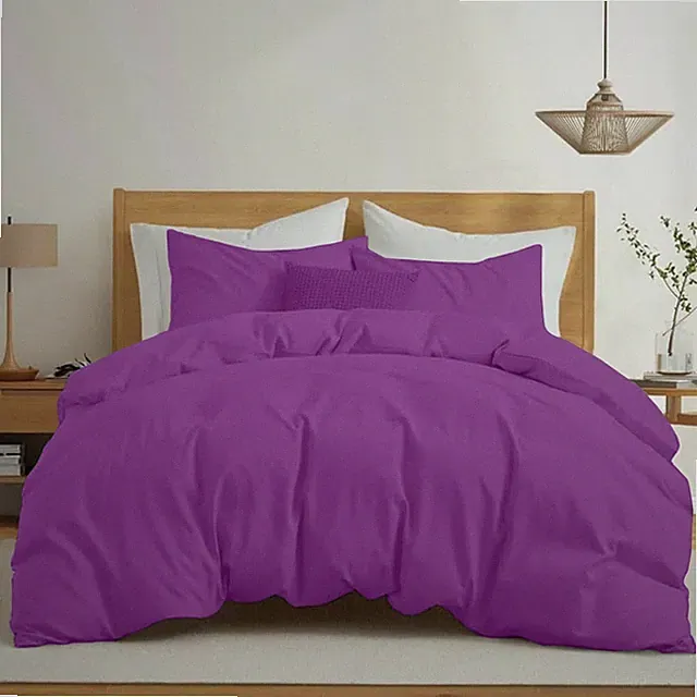 3 Piece Duvet Cover Bedding Sets with Pillow Shams Soft Comforter Cover Set