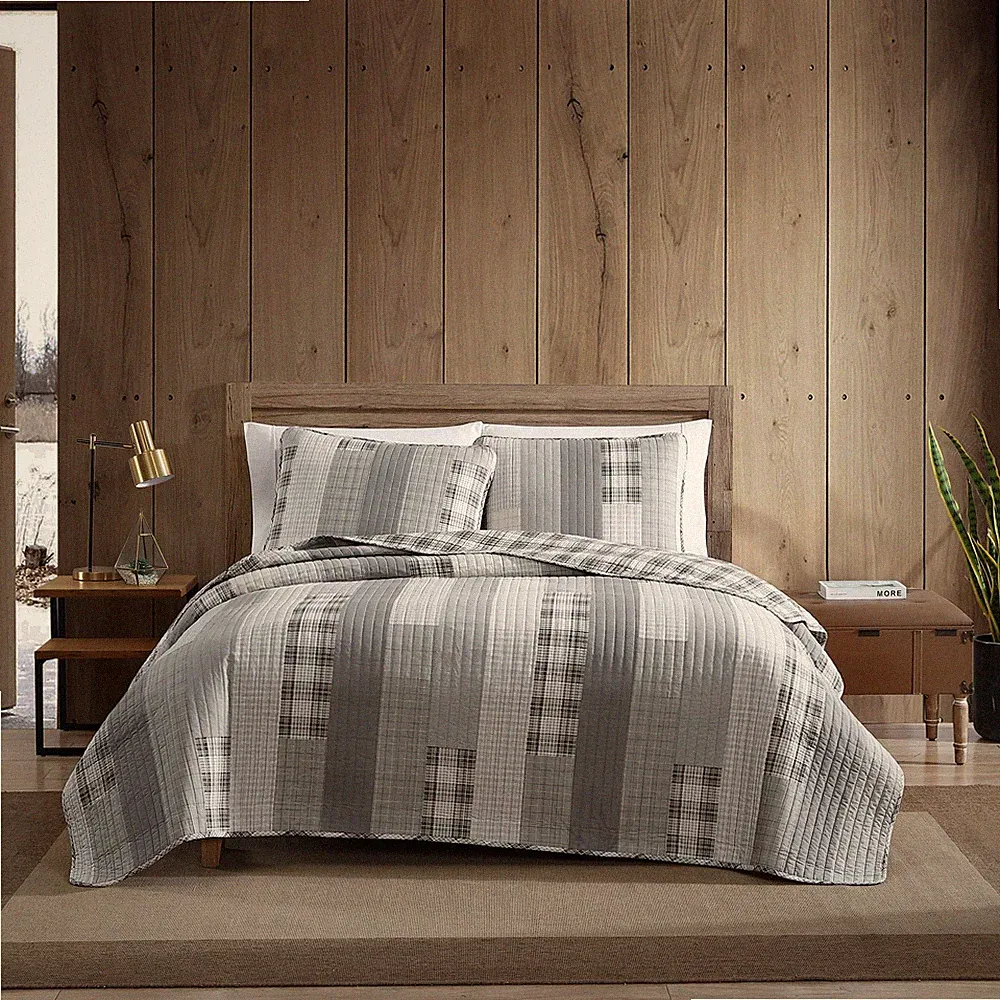 King Quilt Set, Cotton Reversible Bedding with Matching Shams, Home Decor f...